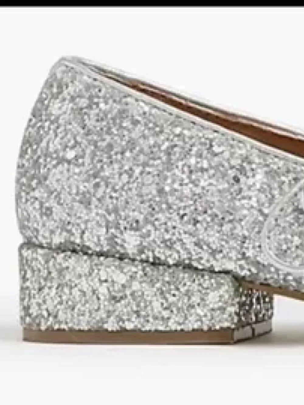 J.Crew Girls' K12 slip on glitter-low heel Mary Jane Shoes